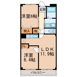 スカイコート　Ⅰ・Ⅱの物件間取画像